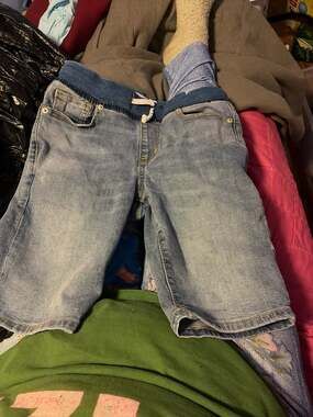 Old Navy Boys Pull-On Built-In Flex Denim Shorts with Rib-Knit Waistband